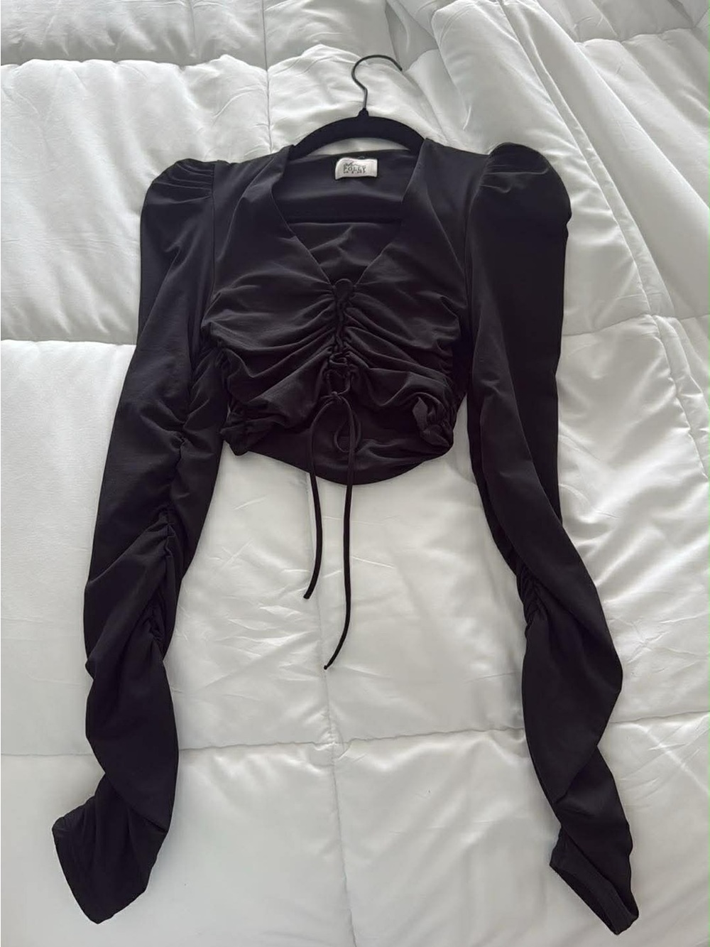 Oh Polly Long-Sleeve Crop Top